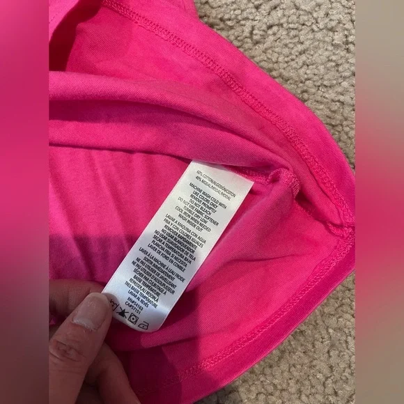 Women's CALVIN KLEIN pink Tshirt - Picture 4 of 10